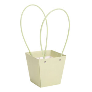 BOX-ST-T089 Virágtáska füles - 10 darab/csomag [9,5cm x 9,5cm x 13cm] világoszöld