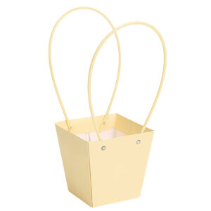 BOX-ST-T243 Virágtáska füles - 10 darab/csomag [9,5cm x 9,5cm x 13cm] krém