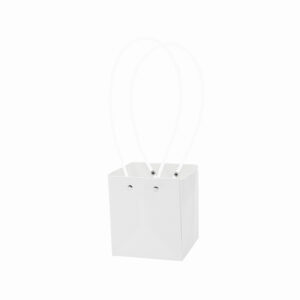 BOX-SU-111 Virágtáska füles - 10 darab/csomag [11,5x10,5x13cm] fehér