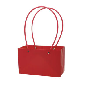 BOX-SV-012 Virágtáska füles - 10 darab/csomag [22x10,5x13,5cm] piros