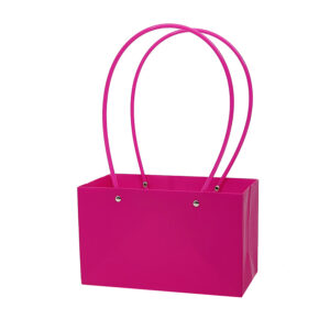 BOX-SV-021 Virágtáska füles - 10 darab/csomag [22x10,5x13,5cm] ciklámen