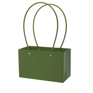 BOX-SV-091 Virágtáska füles - 10 darab/csomag [22x10,5x13,5cm] sötét mohazöld
