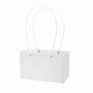BOX-SV-111 Virágtáska füles - 10 darab/csomag [22x10,5x13,5cm] fehér