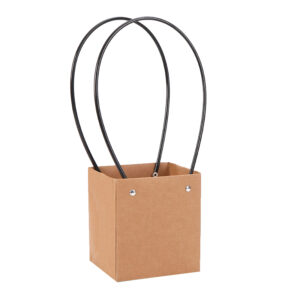 BOX-Z8-N Virágtáska füles - 10 darab/csomag [15cm x 13cm x 13cm] natúr