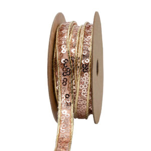 FL-10-1705 Flitter szalag [10mm x 5m] rose gold