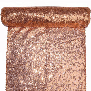 FL-30-1702-1702 Flitter anyag szegett [30cm x 2,75m] bronz