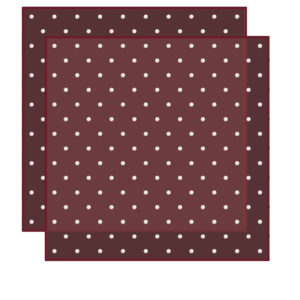 FOL-PB-92-011 Pöttyös mintás áttetsző íves fólia csomagoló - 20 ív/csomag [57cm x 57cm] bordó