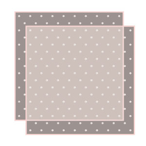 FOL-PB-92-164 Pöttyös mintás áttetsző íves fólia csomagoló - 20 ív/csomag [57cm x 57cm] rózsaszín