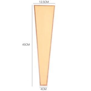 FOL-TAS-06-155 Íves fólia virágtasak arany szegéllyel - 50 ív/csomag [45x12x4cm] krém