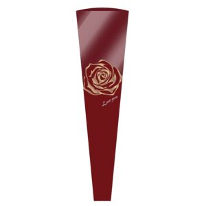 FOL-TAS-09-011 Virágtasak rózsa mintás - 30 ív/csomag [45x4x12,5cm] bordó/rose gold