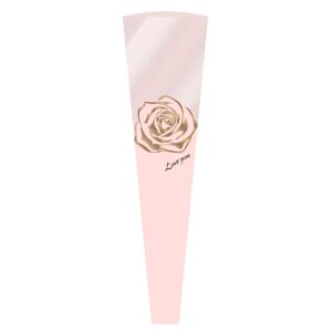 FOL-TAS-09-165 Virágtasak rózsa mintás - 30 ív/csomag [45x4x12,5cm] rózsaszín/rose gold