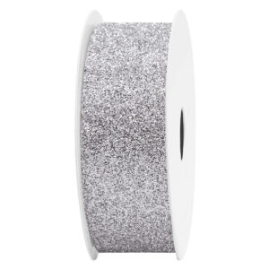 GL-GLI-25-102 Glitter dekor szalag [25mm x 10m] ezüst