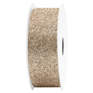 GL-GLI-25-401 Glitter dekor szalag [25mm x 10m] pezsgőarany