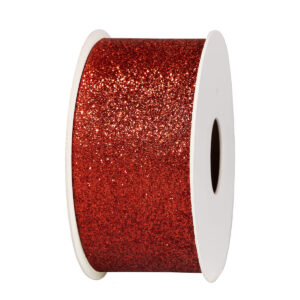 GL-GLI-38-001 Glitter dekor szalag [38mm x 10m] piros