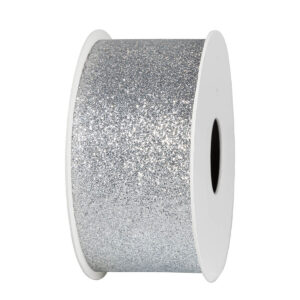GL-GLI-38-102 Glitter dekor szalag [38mm x 10m] ezüst