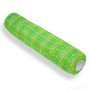 HALO-METALSZ-50cm-271092O-08/33/33 Dekorációs metál szövött háló [50cm x 9m] lime zöld/élénkzöld