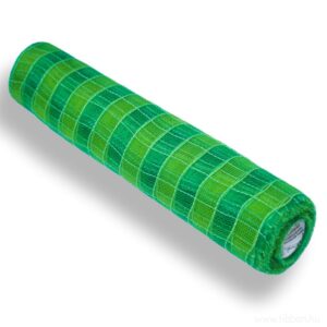 HALO-METALSZ-50cm-271092O-33/34/33 Dekorációs metál szövött háló [50cm x 9m] élénkzöld/sötétzöld