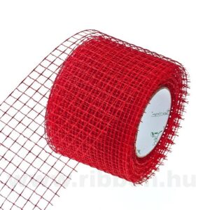 HALO-SIMA-10cm-223002-18 Dekorációs háló [10cm x 10m] piros