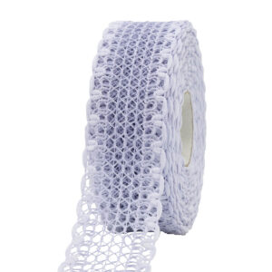 HCS-224162M-4-51 Szőtt dekor szalag [4cm x 10m] szürke