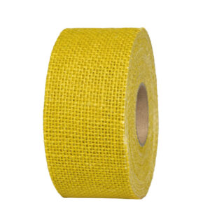 JUSZ-SIMA-JUTA-5cm-KJ-038 Juta szalag szegetlen [5cm x 10m] citromsárga