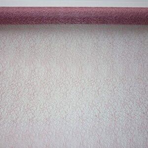 LA-LACE-47-186 Dekorációs lace anyag [47cm x 5méter] mályva