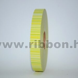 MU-2-111001-07,33 Dekorációs műanyag csíkos mintázatú kötöző szalag [2cm x 100m] almazöld/citrom