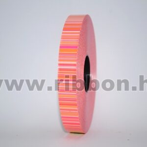 MU-2-111001-08,15 Dekorációs műanyag csíkos mintázatú kötöző szalag [2cm x 100m] napsárga/pink