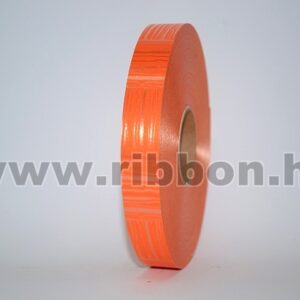 MU-2-111022-10 Dekorációs műanyag csíkos mintázatú kötöző szalag [2cm x 100m] narancssárga