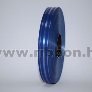 MU-2-111116-28 Dekorációs műanyag csíkos mintázatú kötöző szalag [2cm x 100m] sötétkék