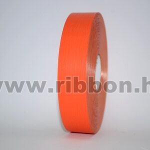 MU-3-111009-10 Dekorációs műanyag faeres mintázatú kötöző szalag [3cm x 100m] narancssárga