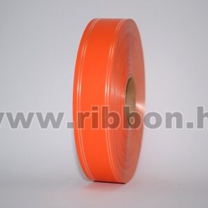 MU-3-111047-10 Dekorációs műanyag csíkos mintázatú kötöző szalag [3cm x 100m] narancssárga