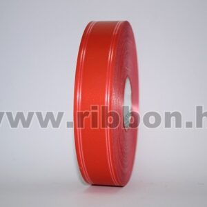 MU-3-111047-18 Dekorációs műanyag csíkos mintázatú kötöző szalag [3cm x 100m] piros