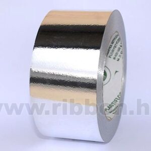 MU-5MES-115002-03 Dekorációs műanyag metál szalag [5cm x 50y] ezüst