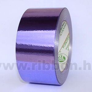 MU-5MES-115002-24 Dekorációs műanyag metál szalag [5cm x 50y] világoslila
