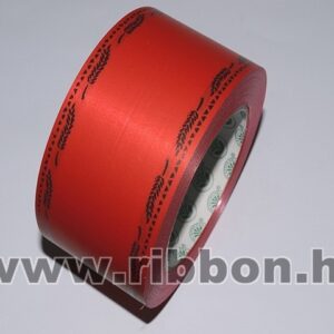 MU-6-113022-18,45 Dekorációs műanyag gyász mintás szalag [6cm x 50y] piros/fekete