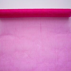 OA-GYURT-40-012 Gyűrt snow organza anyag  [40cm x 10m] ciklámen