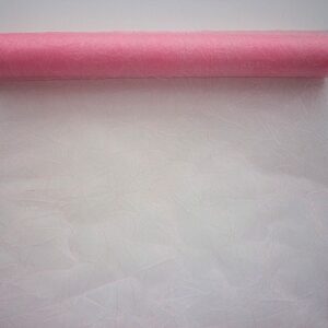 OA-GYURT-40-086 Gyűrt snow organza anyag  [40cm x 10m] rózsaszín