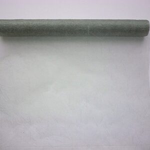 OA-GYURT-40-102 Gyűrt snow organza anyag  [40cm x 10m] ezüst