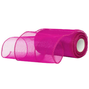 OA-SIMA-11-012 Snow organza anyag sima [11cm x 10 méter] ciklámen