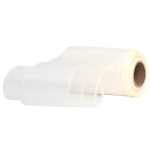OA-SIMA-11-074 Snow organza anyag sima [11cm x 10 méter] ekrü
