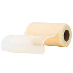 OA-SIMA-11-076 Snow organza anyag sima [11cm x 10 méter] krém