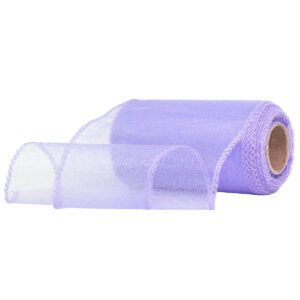 OA-SIMA-11-110 Snow organza anyag sima [11cm x 10 méter] világoslila
