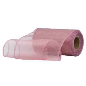 OA-SIMA-11-186 Snow organza anyag sima [11cm x 10 méter] mályva