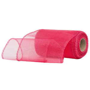 OA-SIMA-11-205 Snow organza anyag sima [11cm x 10 méter] málna/amarant