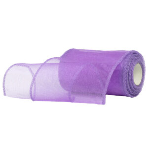 OA-SIMA-11-265 Snow organza anyag sima [11cm x 10 méter] milkalila