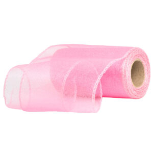 OA-SIMA-11-905 Snow organza anyag sima [11cm x 10 méter] sötét rózsaszín