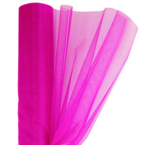 OA-SIMA-23-012 Snow organza anyag sima [23,5cm x 10 méter] ciklámen
