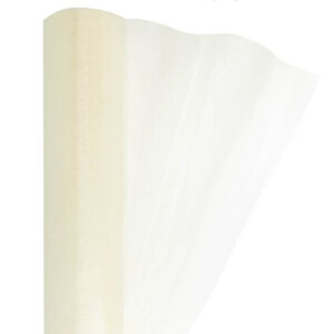 OA-SIMA-23-074 Snow organza anyag sima [23,5cm x 10 méter] ekrü