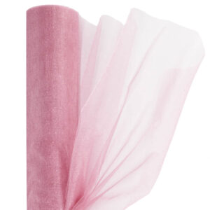 OA-SIMA-23-186 Snow organza anyag sima [23,5cm x 10 méter] mályva