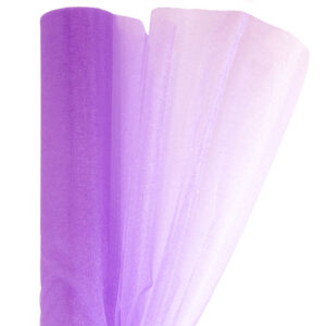 OA-SIMA-23-265 Snow organza anyag sima [23,5cm x 10 méter] milka lila